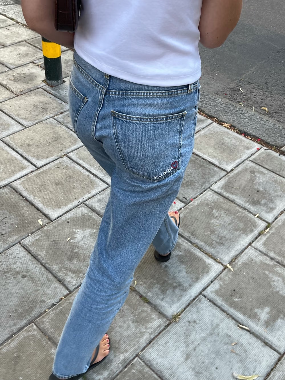 Djerf Avenue Relaxed Jeans Washed Blue size 27
